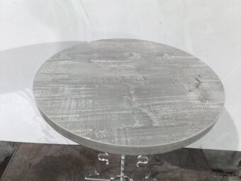 NOVÝ kulatý konferenční stolek z plexiskla IPLEX nepoužité, - 2