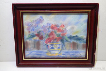 Veselý zd. - Hrachory - pastel - Obraz - 2