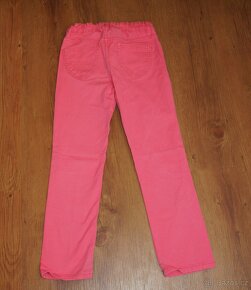 Růžové džíny H&M - vel. 128 - 2