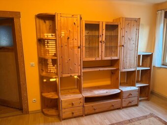 Obývací stěna - masivní dřevo, borovice - 2