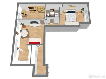 Prodej bytu 2+kk (3+kk) 73 m² V Zahradách, Beroun-Město - 2