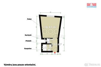 Pronájem bytu 1+kk, 23 m², Plzeň, ul. Šafaříkovy sady - 2