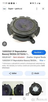 Reproduktory do škoda octavia 1 - 2