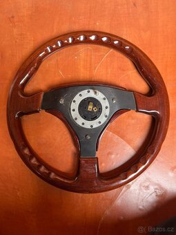 Dřevěný italský volant SELM - 2