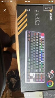 Herní klávesnice Yenkee ZeroZ TKL mechanická klávesnice Red - 2