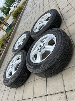 Originální ALU Škoda 5x100 R15 - Zánovní pneu - 2