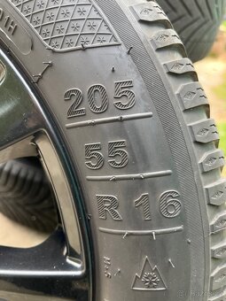 Prémiová Alu černá kola 16r 5x112 i s pneu Škoda, vw, seat - 2