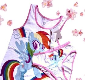 Krásný komplet tílka+ kalhotky Pony vel - 122/128 - 2