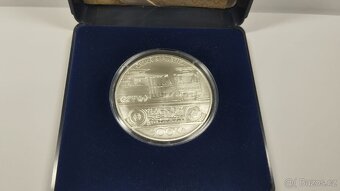 Stříbrná pamětní 500kč mince. Ze série Slavné Dopravní Prost - 2