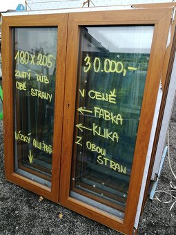 plastové dveře dvoukřídlové - 2