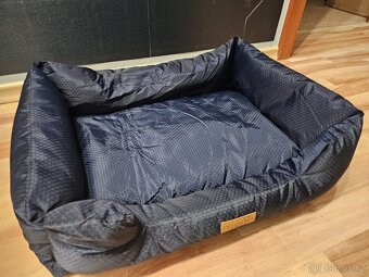 Nový pelíšek tmavěmodrý hexagon Qiushi 62×50×19 cm - 2