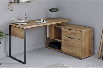 Rohový psací stůl Jahnke LOOP C150 E – nový, zabalený - 2