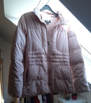 Starorůžová péřová bunda - 2