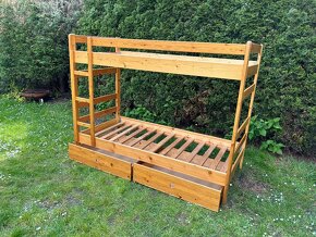 Dřevěná patrová postel 200x90 - 2