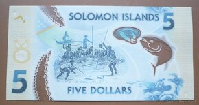 Bankovka, Šalamounovy ostrovy, 5 dollar, poly 2019 - 2