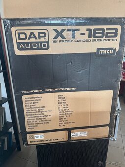 DAP AUDIO XT-18B FRONT LOADED pasivní subwoofer MKII - 2