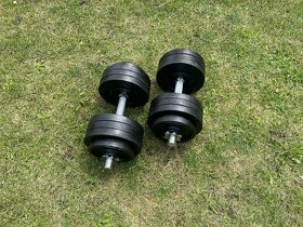 Jednoruční činky 2x37,5 Kg průměr 30 mm i 25mm,Český výrobek - 2
