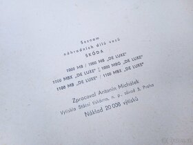 Seznam dílů Škoda 1000 1100 MB MBX MBG Deluxe - 2