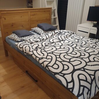 Postel Ikea 140x200 s roštem a matraci - 2