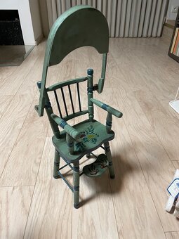 Starožitná židlička, stolička pro panenky 1945 - 2