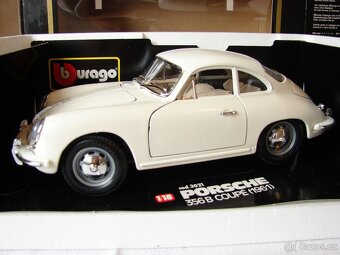 1:18 BBURAGO - Porsche 356B Coupe (1961) bílá - 2