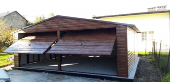 Plechová garáž 7x6m - 2
