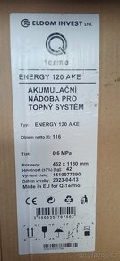 Nádrž akumulační Energy 120 AKE, 116 l
- 2