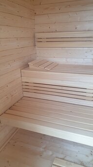 Venkovní finská sauna - srubová - 2