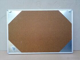 Textilní tabule/nástěnka 60x90 v hliník rámu MODRÁ - 2