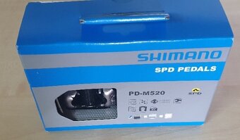 SPD pedály Shimano M520 včetně kufrů , NOVÉ - 2