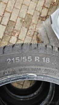Zimní pneu Continental 215/55 R18 2x7mm 2x8mm - 2