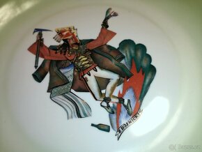 Polský porcelánový talíř na zeď 31cm/ Zofia Stryjeńska 1927 - 2