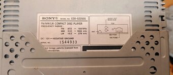 Autorádio SONY CD player - 2