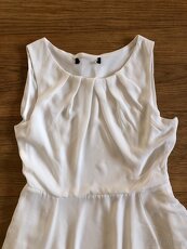 Bílé dámské šifónové dámské šaty - 2