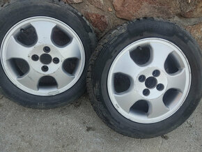 ALU DISKY 4x100 s letními pneu (Opel Astra g) - 2