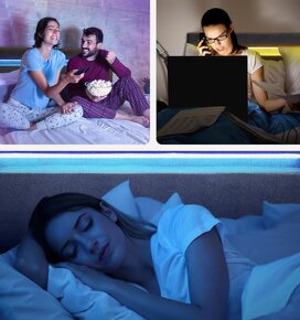 Nová postel s LED osvětlením a roštem - 2