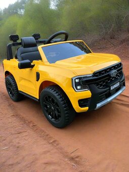 Dětské elektrické autíčko Ford Ranger Lift žlutý 2x35W - 2