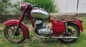 Jawa 350/354 1955, první kývačka, půlbuben - 2