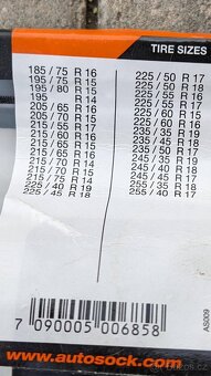 Textilní sněhové řetězy Autosock 685 NEPOUŽITÉ - 2