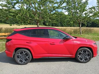Hyundai Tucson N-line 2023, manuál, červený, 14500km,Stav n - 2