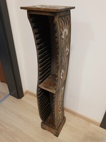 Dřevěný stojan na CD (výška 99 cm) - 2