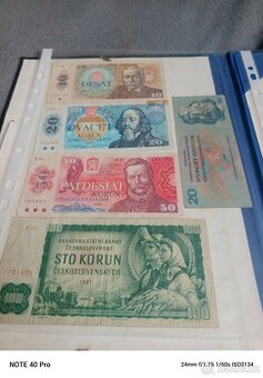 Prodám Československé bankovky 9 kusů - 2