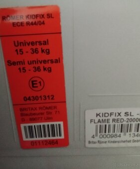 Autosedačka Britax Römer Kidfix - 2