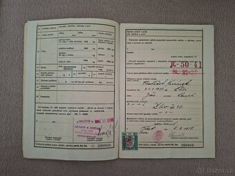 Technický průkaz Jawa ČZ 250 / 353 malý + velký - 2