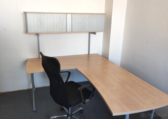200 x 160 cm Kancelářský rohový stůl + Archiv na šanony - 2