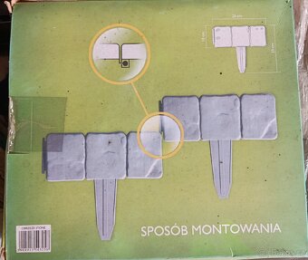 Zahradní plastový obrubník 2,5m - 2