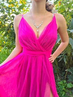 NOVÉ plesové šaty PINK RŮŽOVÉ - 2