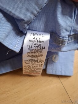 košile modrá vel 98 - 2