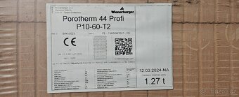 Prodám bloky Porotherm - 2