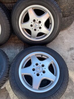 Alu kola 5x112 včetně zimních pneu 195/65R15 - 2